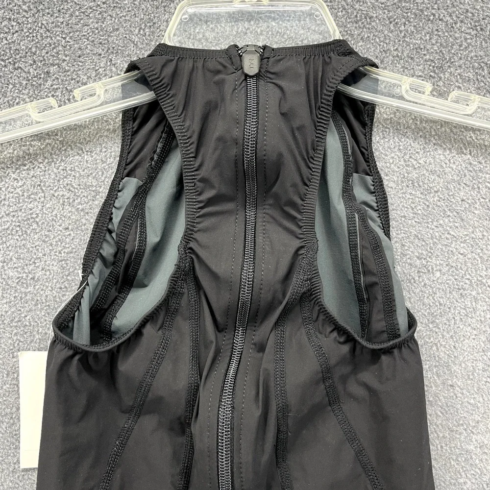 TYR Tri Suit Swim Men's 26 Black Short John Back full Zip Triathlon outdoor - Picture 11 of 14
